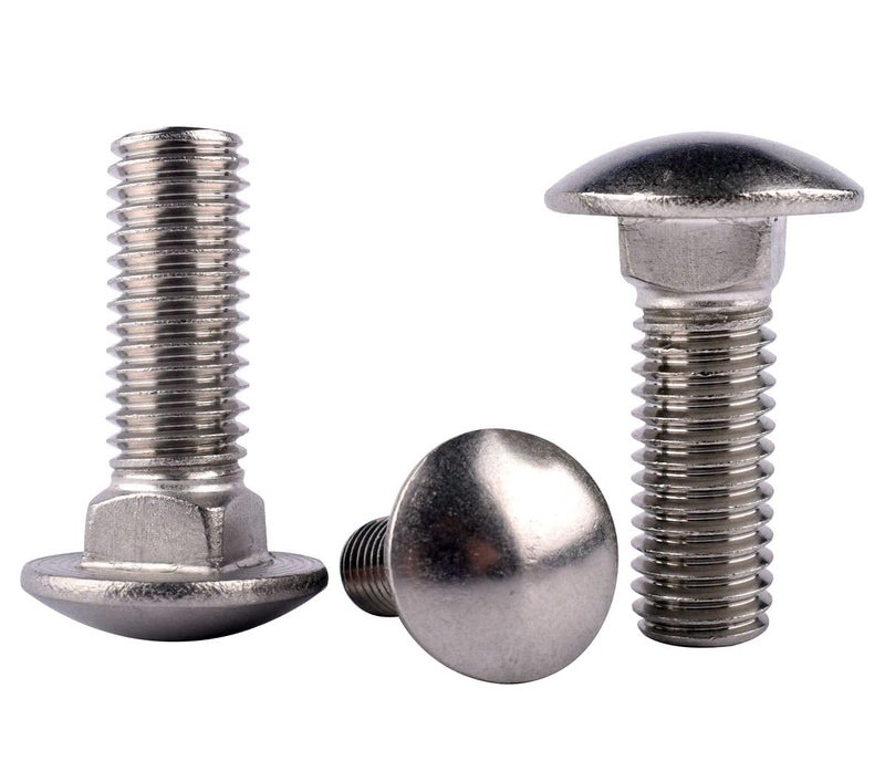 KOSJETHAS Store 5/16-18 x 3/4" Carriage Bolts Screws, Round Head Square Neck, 304 Stainless Steel 18-8, UNC Coarse Fully Thread, Quantity 10Pcs - Image 5